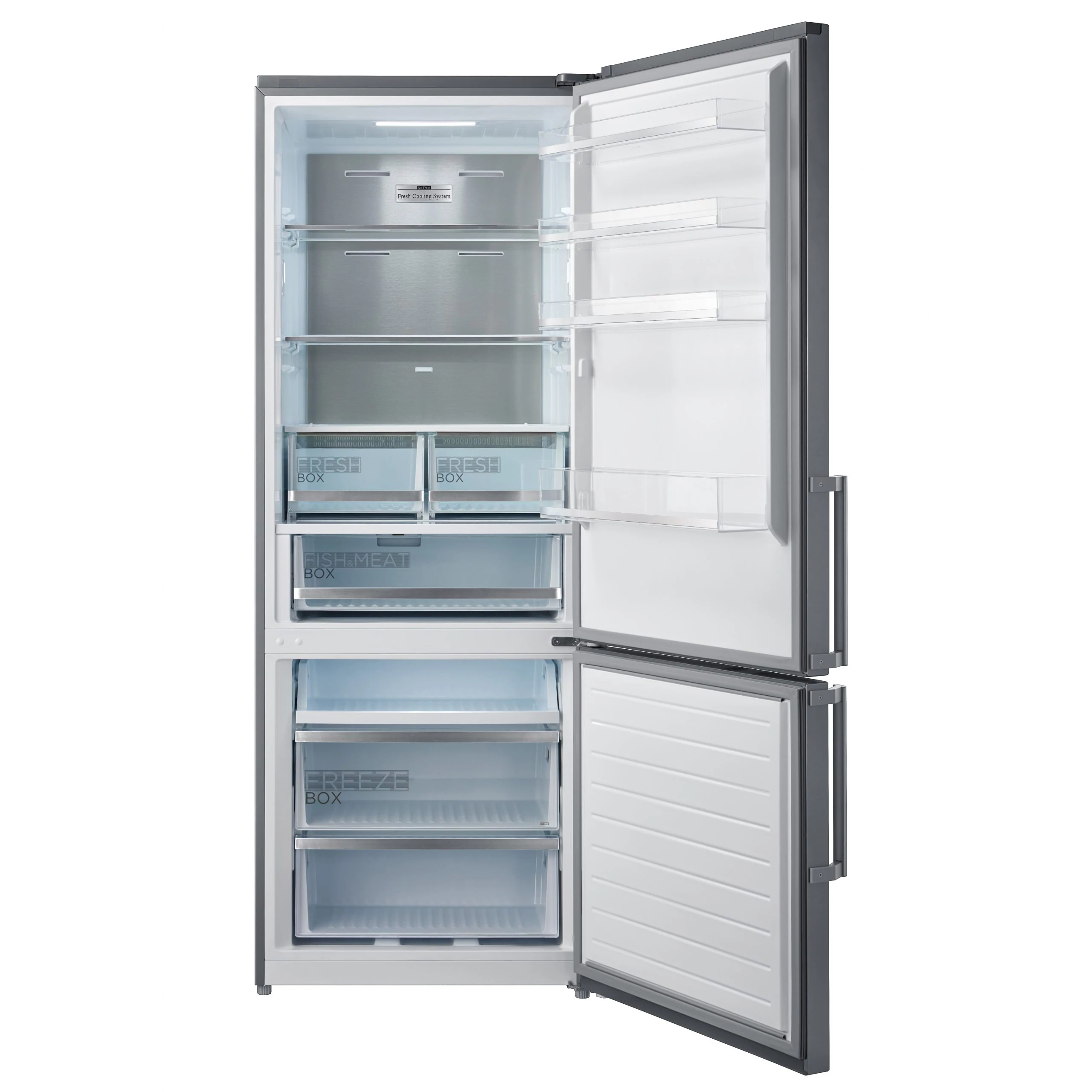 Thumbnail: BOSCH KGN49VXDT Refrigerator with Bottom Freezer, Dark Grey