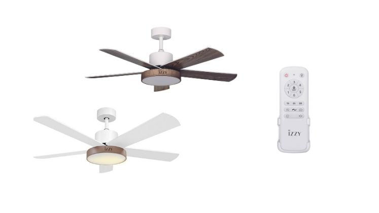Thumbnail: IZZY IZ-9032 Ανεμιστήρας Οροφής 65W 132cm με Φως και Τηλεχειριστήριο
