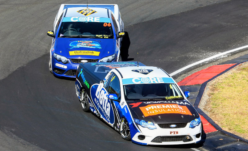 Glen Collinson overtook Brad Kroef early in Race Two