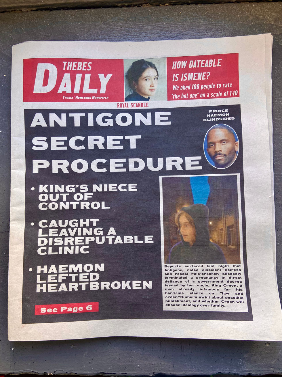 Antigone Tabloid - Front