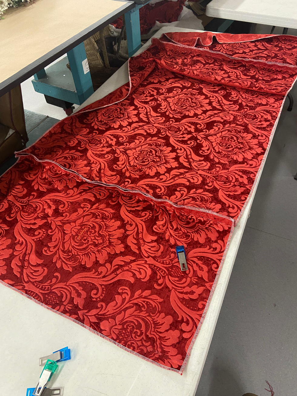 Red Benches Upholstery - Process Shot