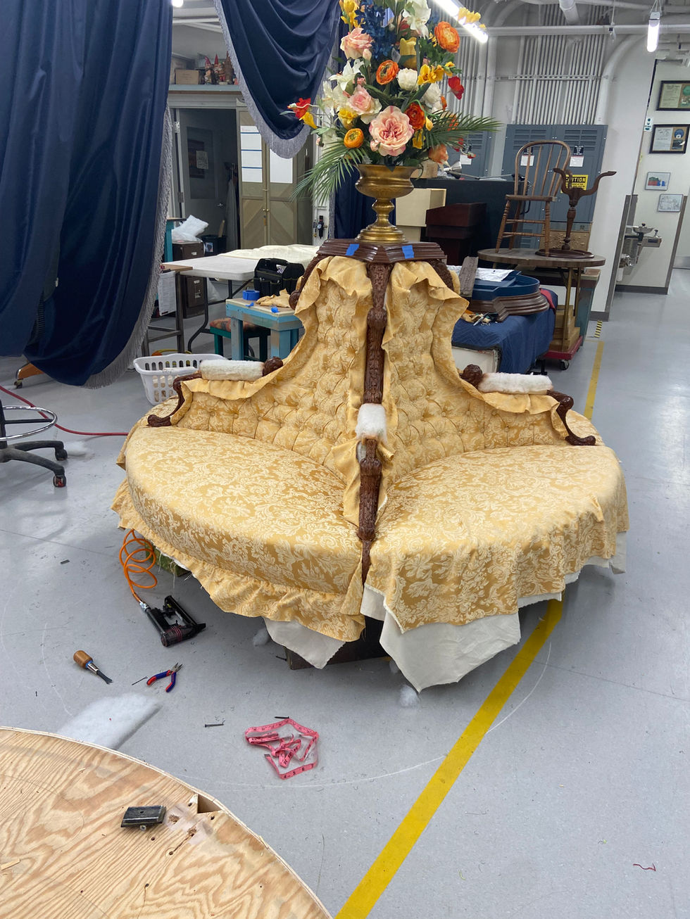 Circular Settee - Process shot