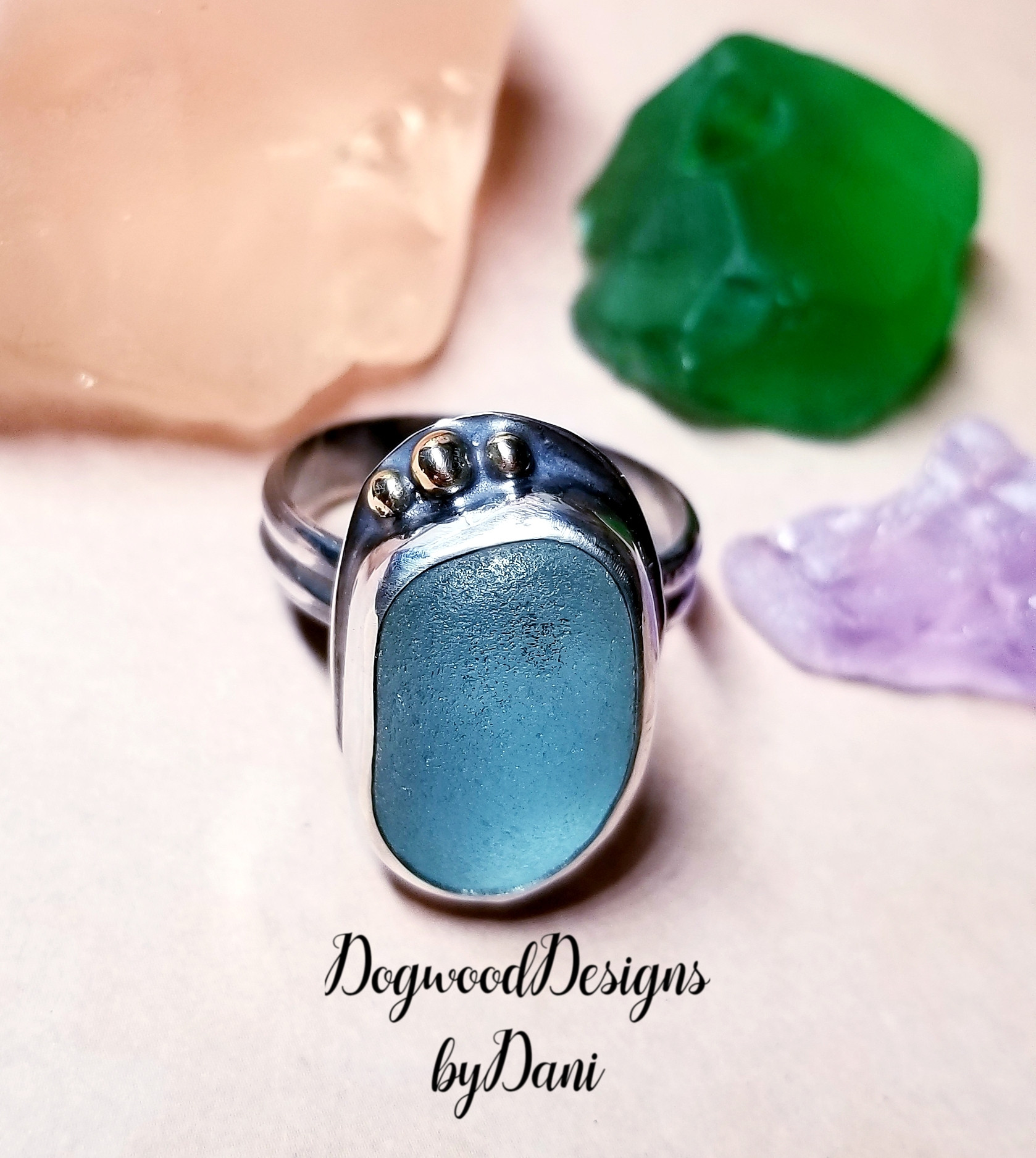 Sea Glass Ring Custom Order