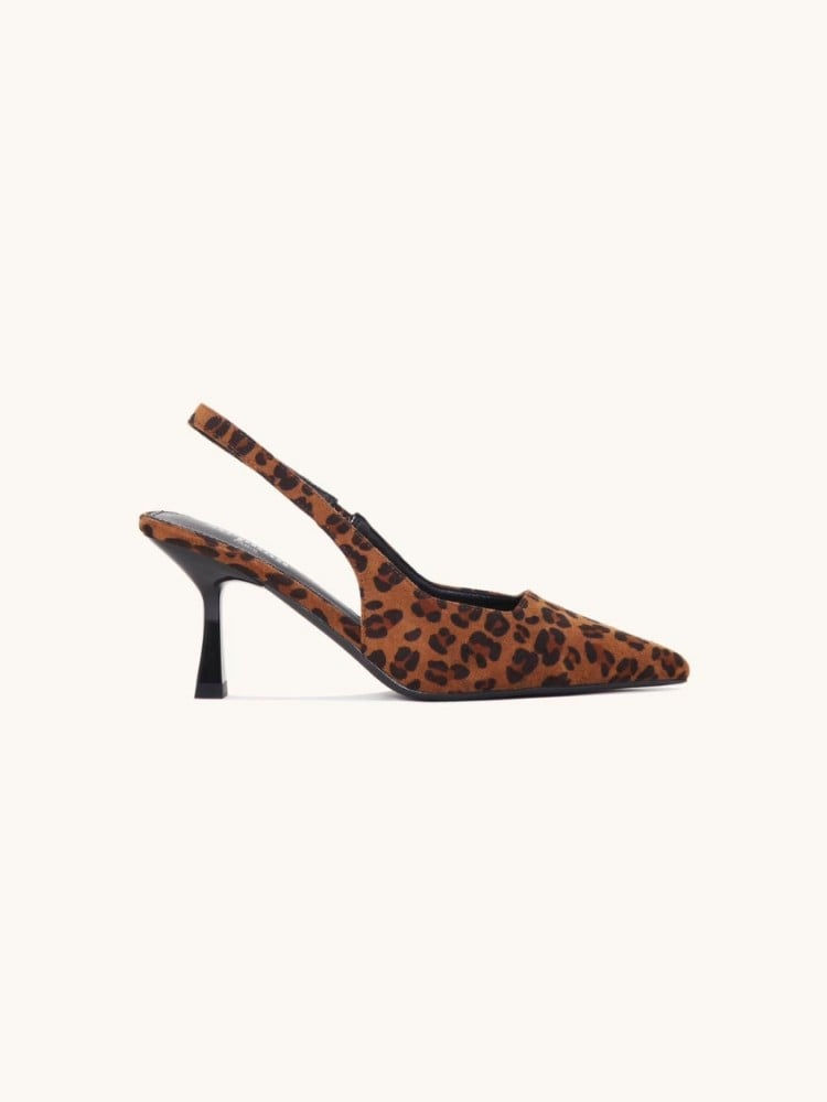 Γυναικεία Παπούτσια Slingback με Animal Print