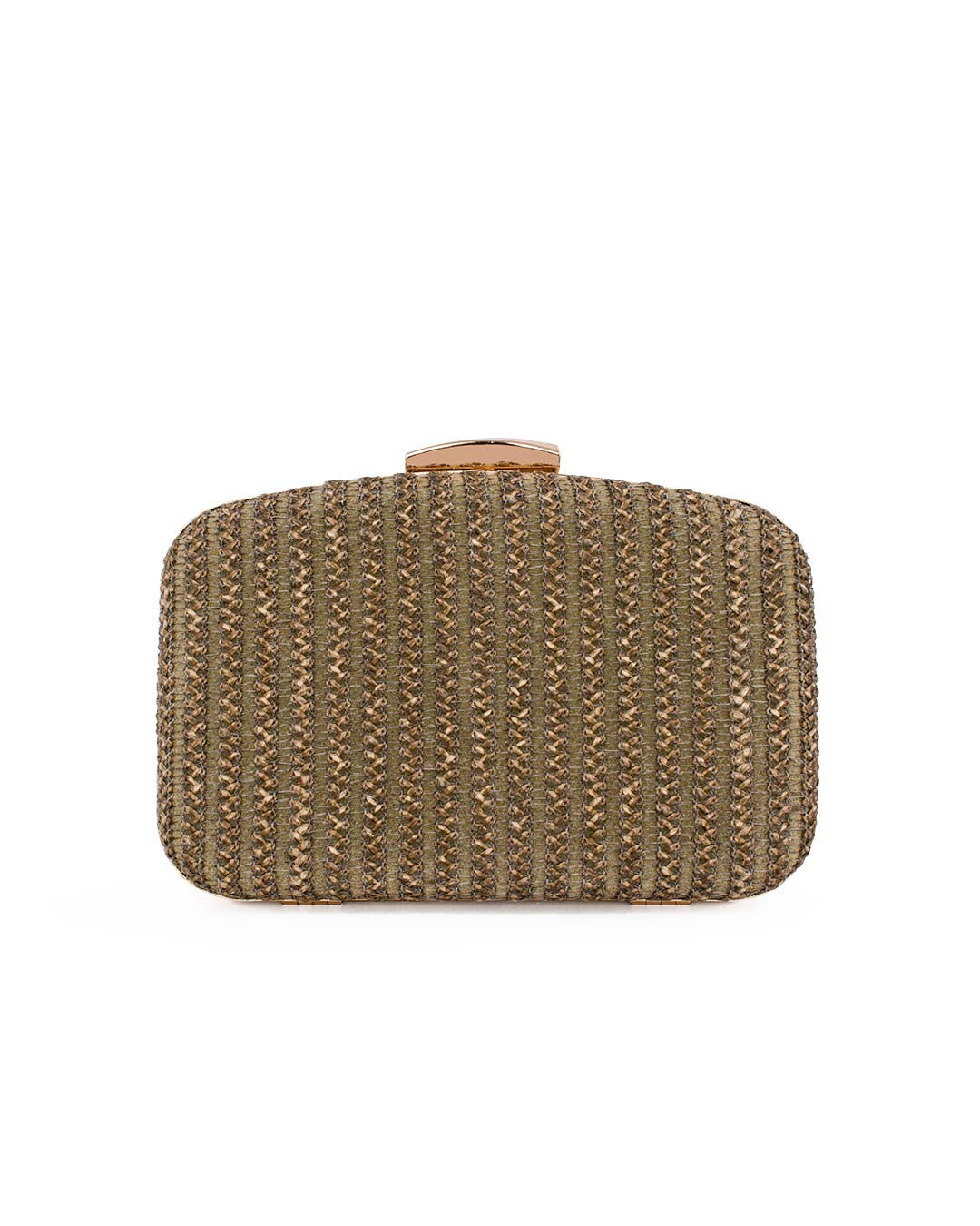 Βραδινό Clutch με Χρυσές Λεπτομέρειες