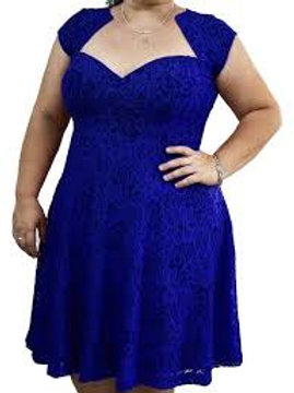 vestido plus size rodado