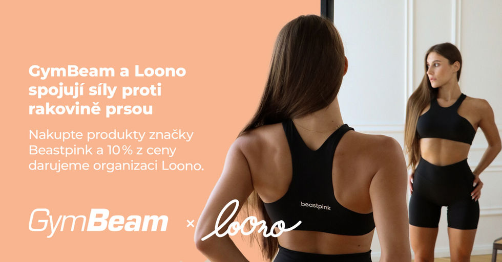GymBeam hlásí spojení s organizací Loono. Během října věnuje 10 % z prodeje BeastPink produktů na prevenci rakoviny prsu, v listopadu zase podpoří Movember.
