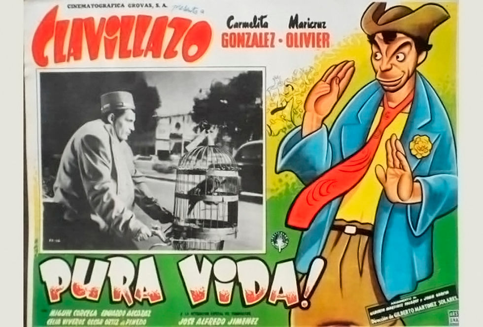 Cártel publicitario de la película Pura Vida