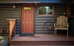 rear door to picnic area