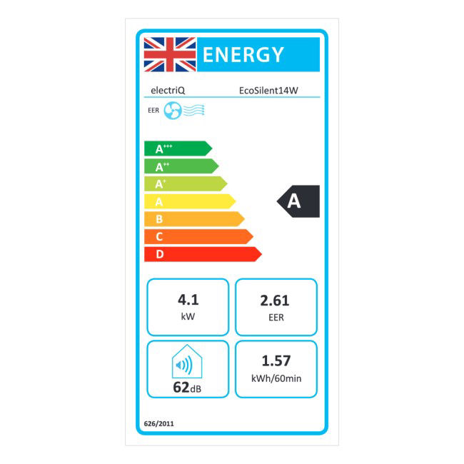 Thumbnail: electriQ EcoSilent 14000 BTU Smart Quiet Portable Air Conditioner