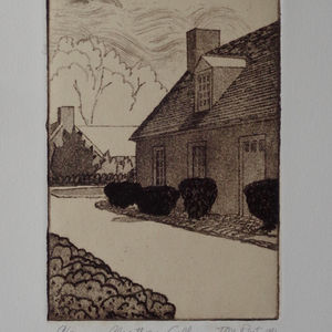 Portrait of Alverthorpe Gallery, Jenkintown, PA
A companion pritn to the portrait of Lessing J Rosenwald.
etching
7x5 inches
1991