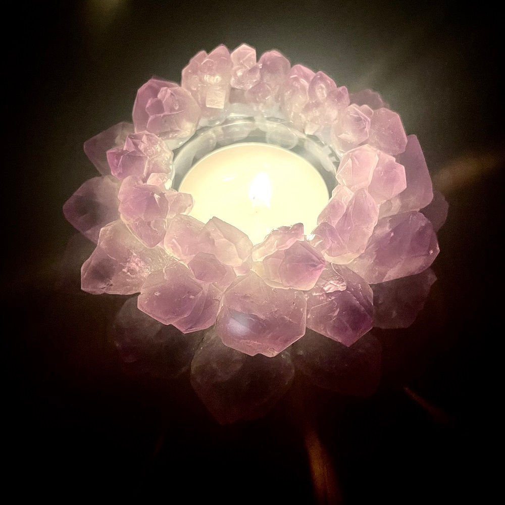 アメジストキャンドルホルダー