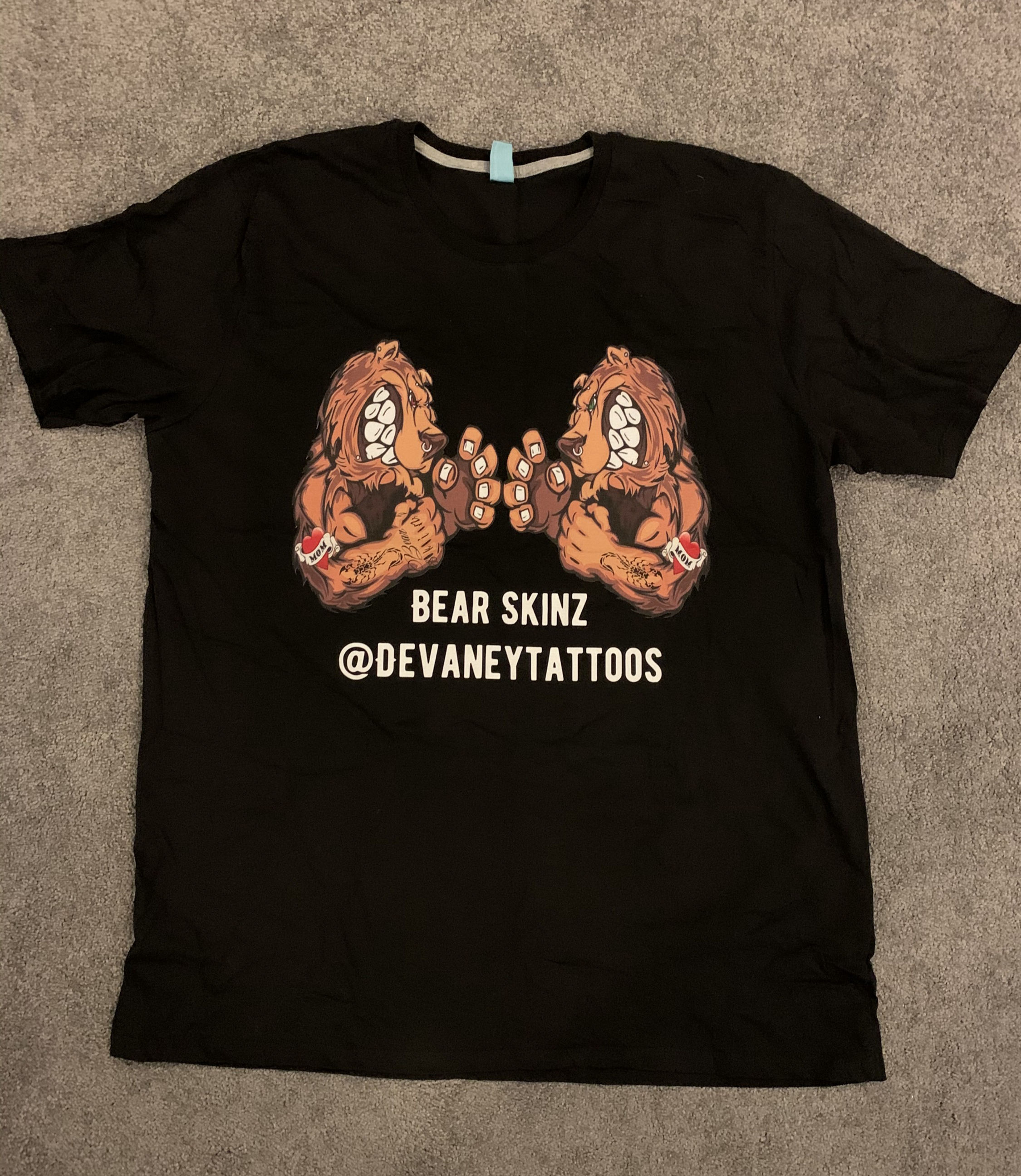 Cool Angry Bear Men's T-Shirt Black