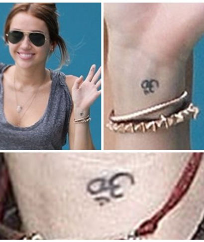 om tatuaje miley cyrus