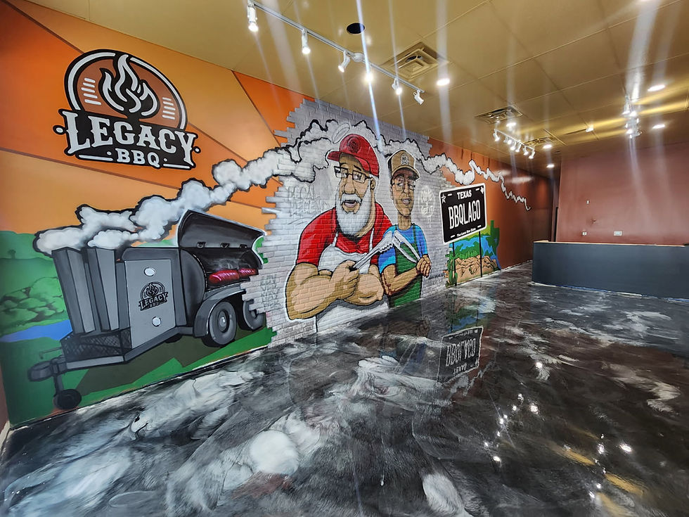 Custom Metallic Epoxy for Lago Vista’s Iconic BBQ Scene | Lago Vista Epoxy Flooring