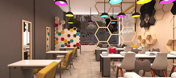 Amazi Beauty - Contemporary nail bar for middle income clientelle
