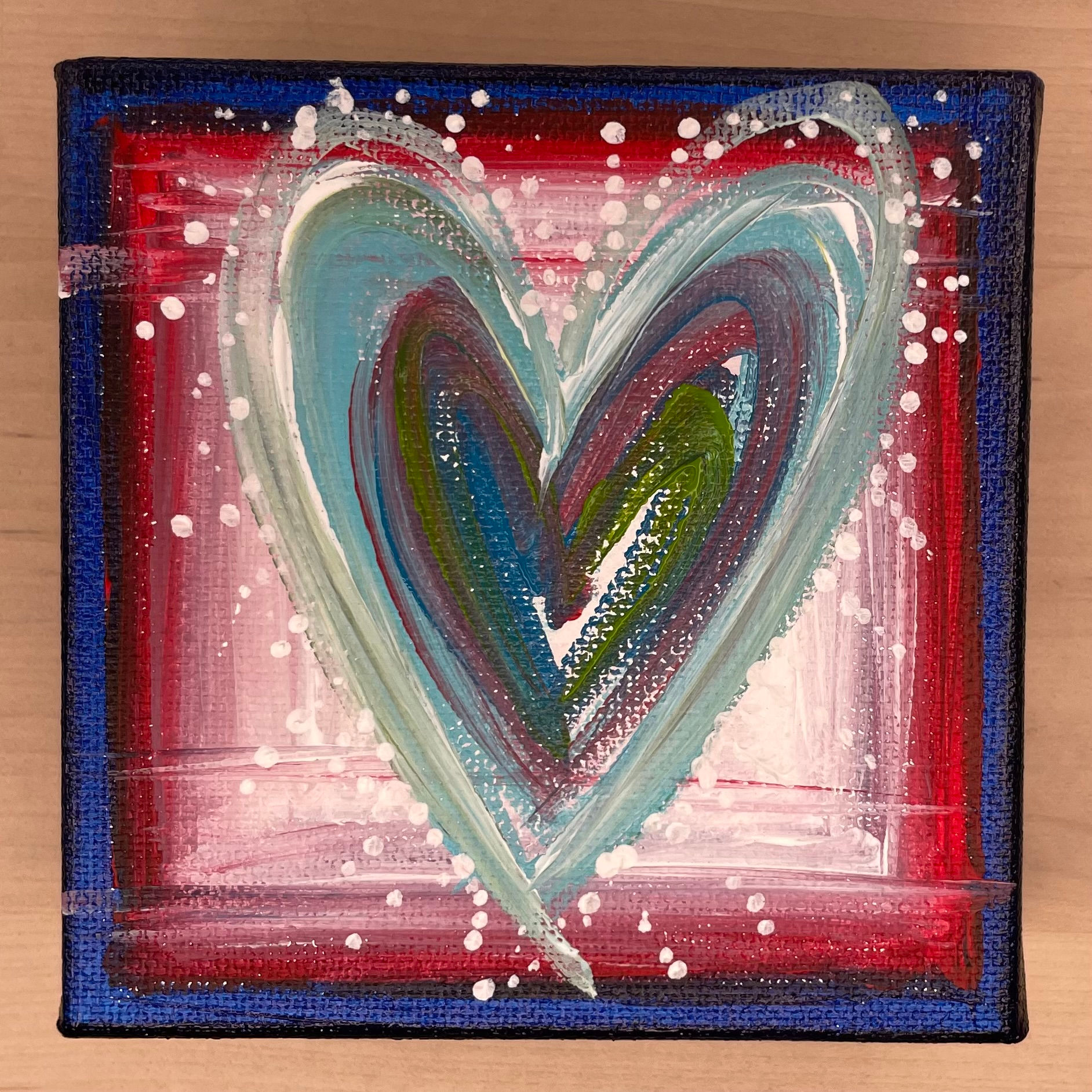A HeartFULL 4"X4" Canvas 15