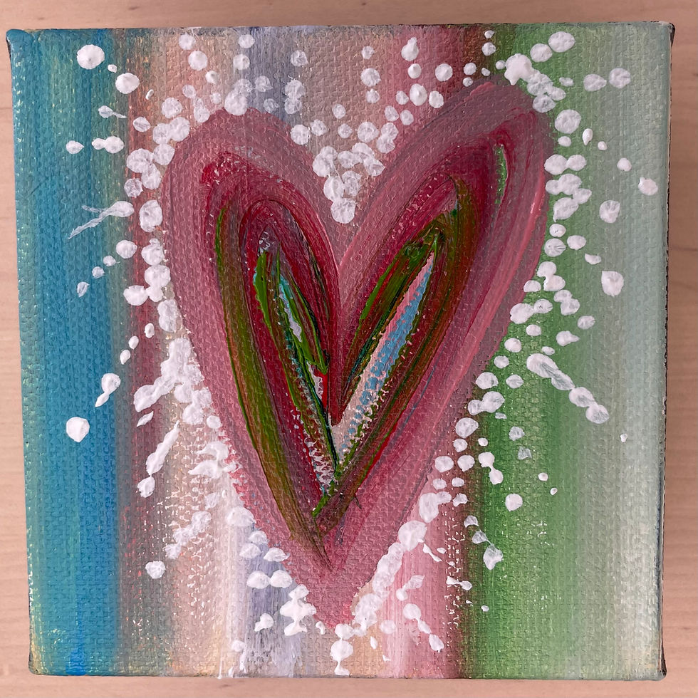SOLD - A HeartFULL 4"X4" Canvas 31