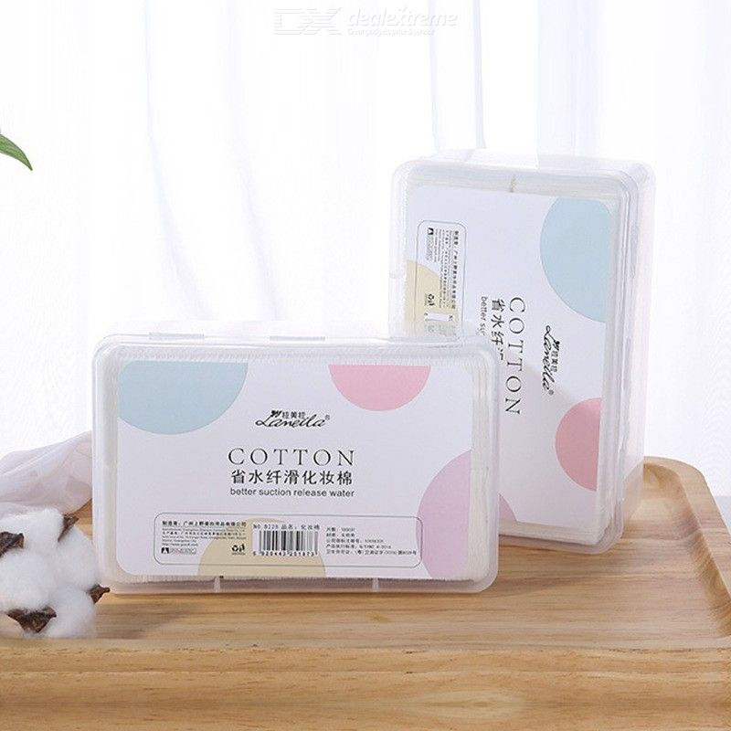 1000PCS Thin Cotton Pads, Disposable Soft Non-Woven Makeup Cotton Pads For Faci