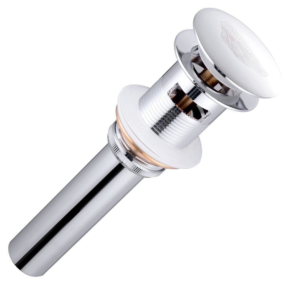 1 5/8in Brass Pop Up Drain w/ Overflow Chr