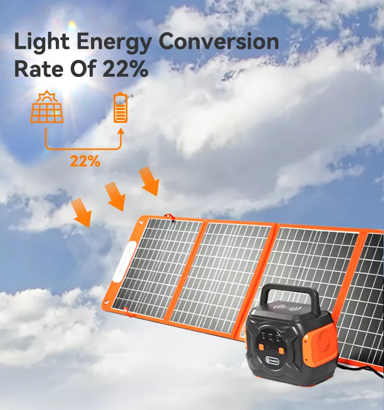 Thumbnail: 320W Portable Power Station, Flashfish 292Wh 80000mAh Solar Generator Backup Pow