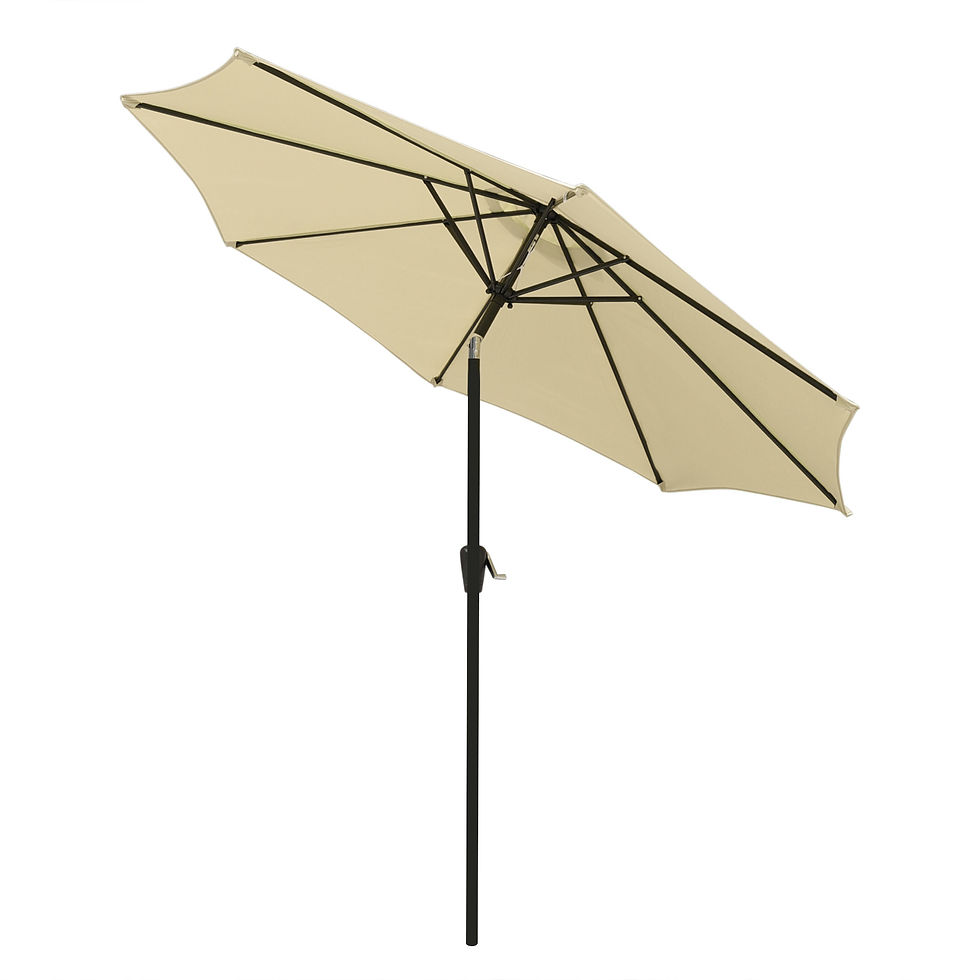 Thumbnail: 9ft Patio Umbrella Outdoor Market Table Umbrella with Push Button Tilt and Crank