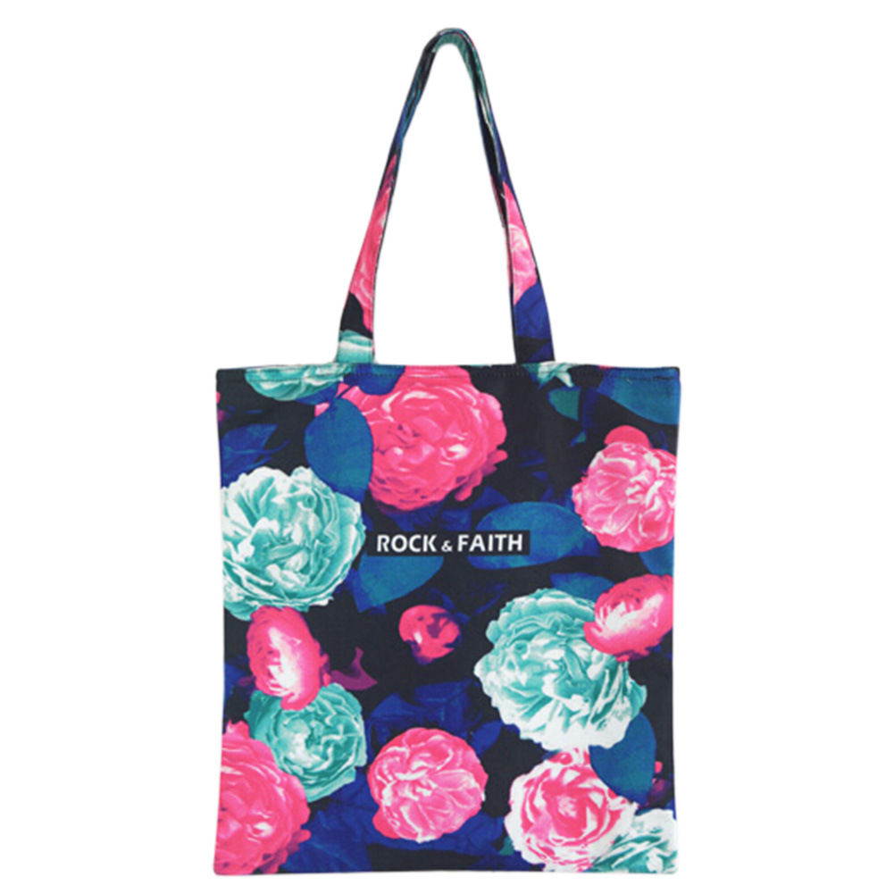 Retro Flora Printing Bag Unique Design Re-usable Grocery Shopping Bags