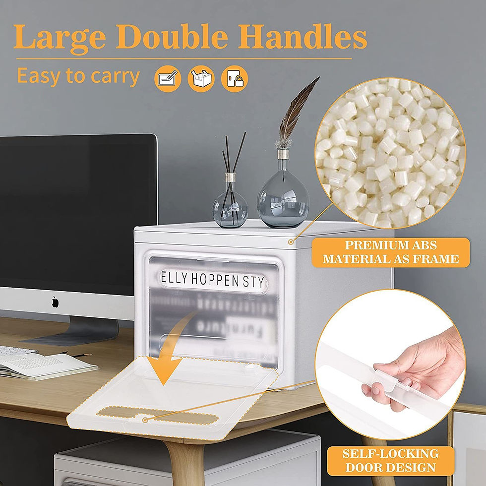Thumbnail: Storage Bins with Lids, Large Plastic Organization and Storage Bin with 4 Wheels