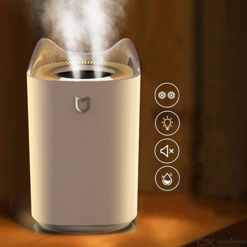 3L Humidifier Top-Filling Cool Mist Dual-Spray Vaporiser For Home Bedroom Office