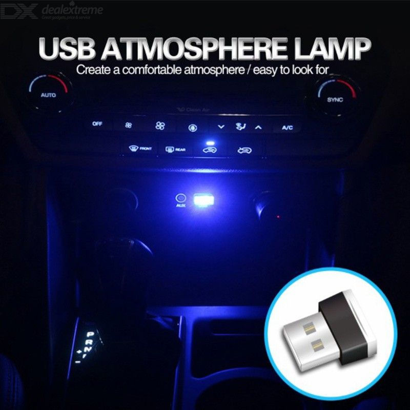Thumbnail: Mini LED Car Light Auto Interior USB Atmosphere Light, Plug And Play Decor Lamp