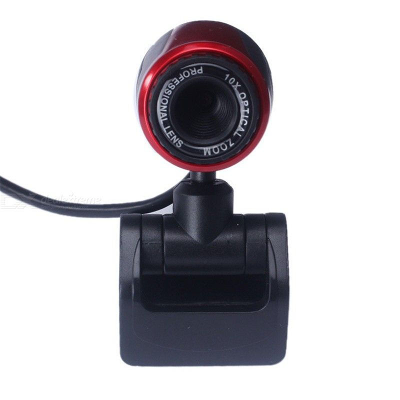 Thumbnail: Webcam USB 2.0 HD Webcam with Microphone for Computer PC and Laptop Webcam Desk