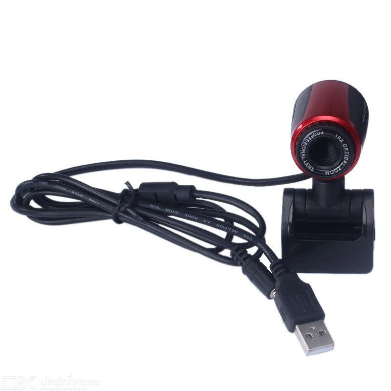 Thumbnail: Webcam USB 2.0 HD Webcam with Microphone for Computer PC and Laptop Webcam Desk