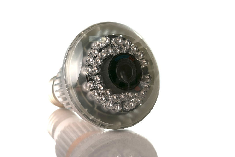 Thumbnail: Motion Detect Grocery Store Surveillance Camera Bulb Nightvision DVR