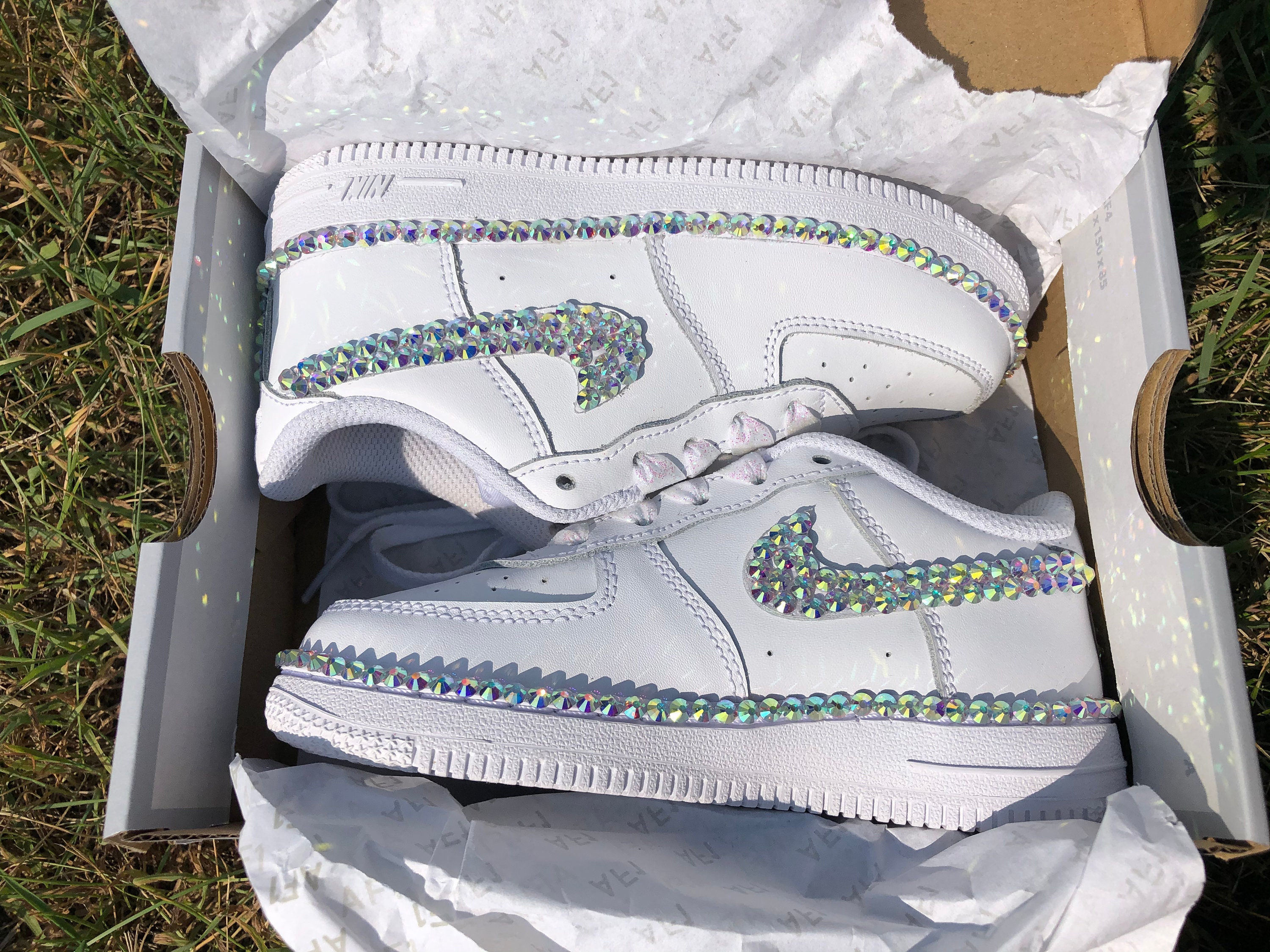 Little Princess Rhinestone Nike Force 1’s