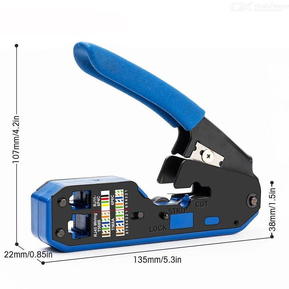 Thumbnail: RJ45 Connector Cable Plier, Network Crimper Crimping Tool Stripper Cuting Ether