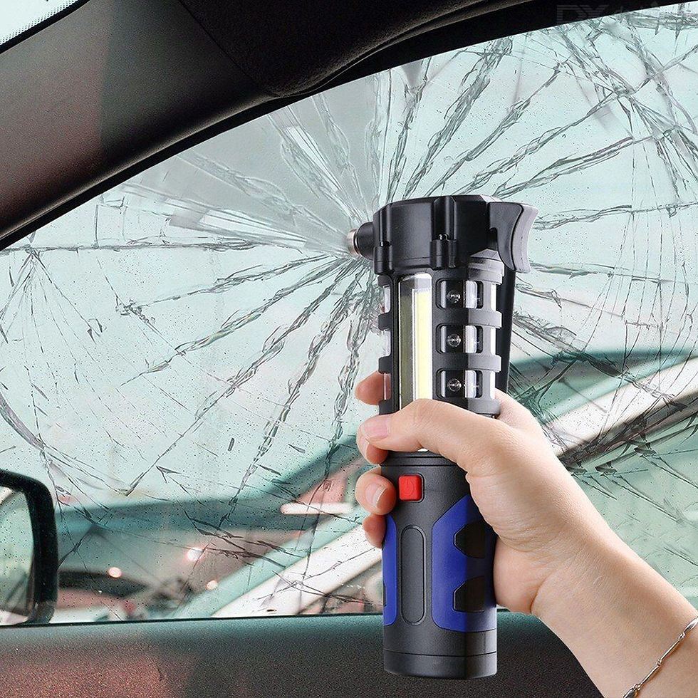 Thumbnail: Multipurpose Car Vehicle Magnetic LED Flashlight Safety Escape Rescue Window Br