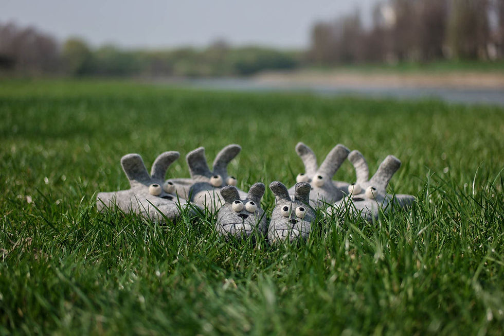 Thumbnail: Baby gift Easter bunny slippers Baby slippers Felted slippers wool shoes girls 