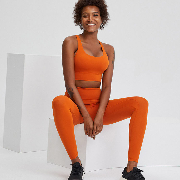 Thumbnail: 2021 New Tie Dye Solid Color Yoga Sets Fitness Women Sportswear Bra Leggings Gy