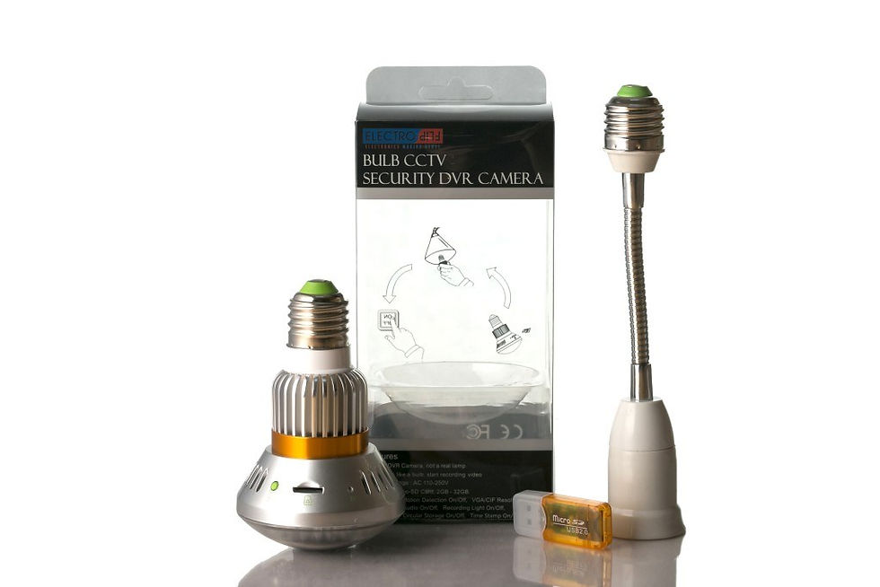 Thumbnail: Motion Detect Grocery Store Surveillance Camera Bulb Nightvision DVR