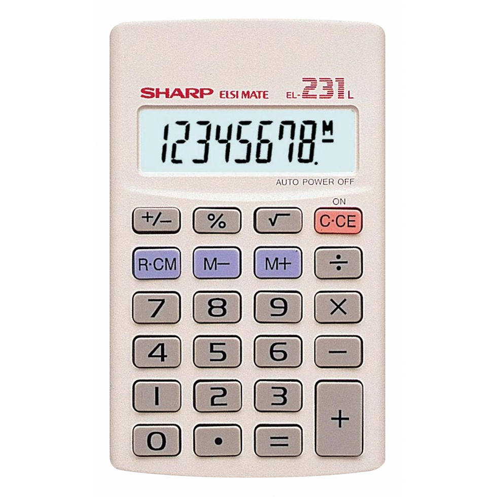 Thumbnail: Sharp EL-231LB Handheld Calculator