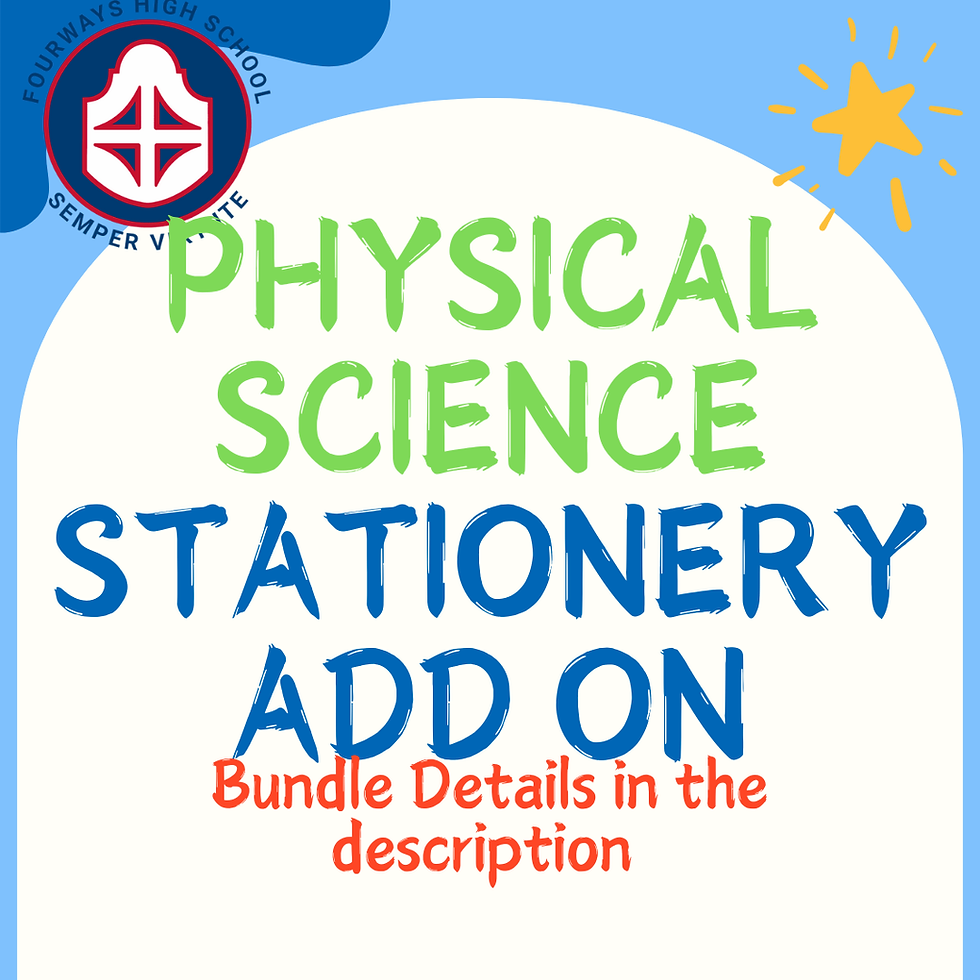 Physical Science Stationery Add On Gr12
