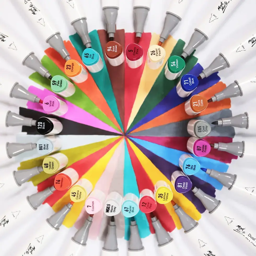 Thumbnail: Mont Marte Premium Dual Tip Alcohol Art Markers Set of 24