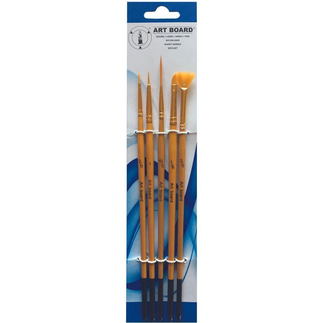 Art Board Golden Taklon C Paint Brushes Set of 5