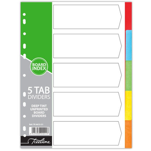 A4 5 Tab Board Divider