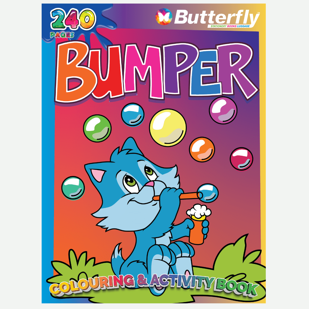 Butterfly Bumper Colouring & Activity Book 240pgs