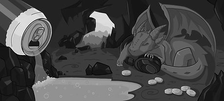 Vida de Gamer CLT (versão preto e branco) - Alice