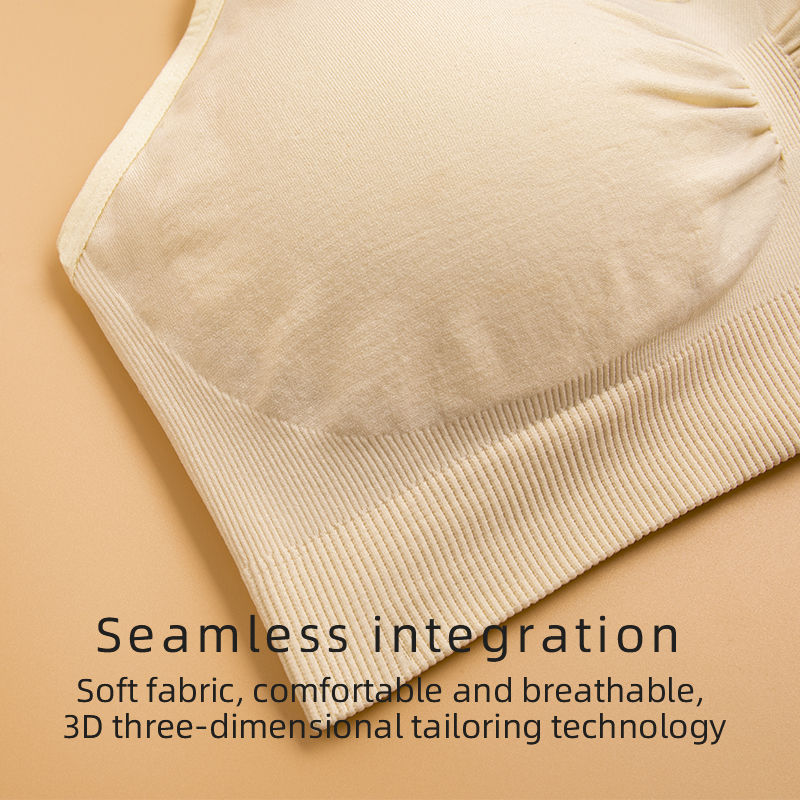 Thumbnail: High Quality Plus Size Nursing Bra Breathable Women Breastfeeding Underwear Seam