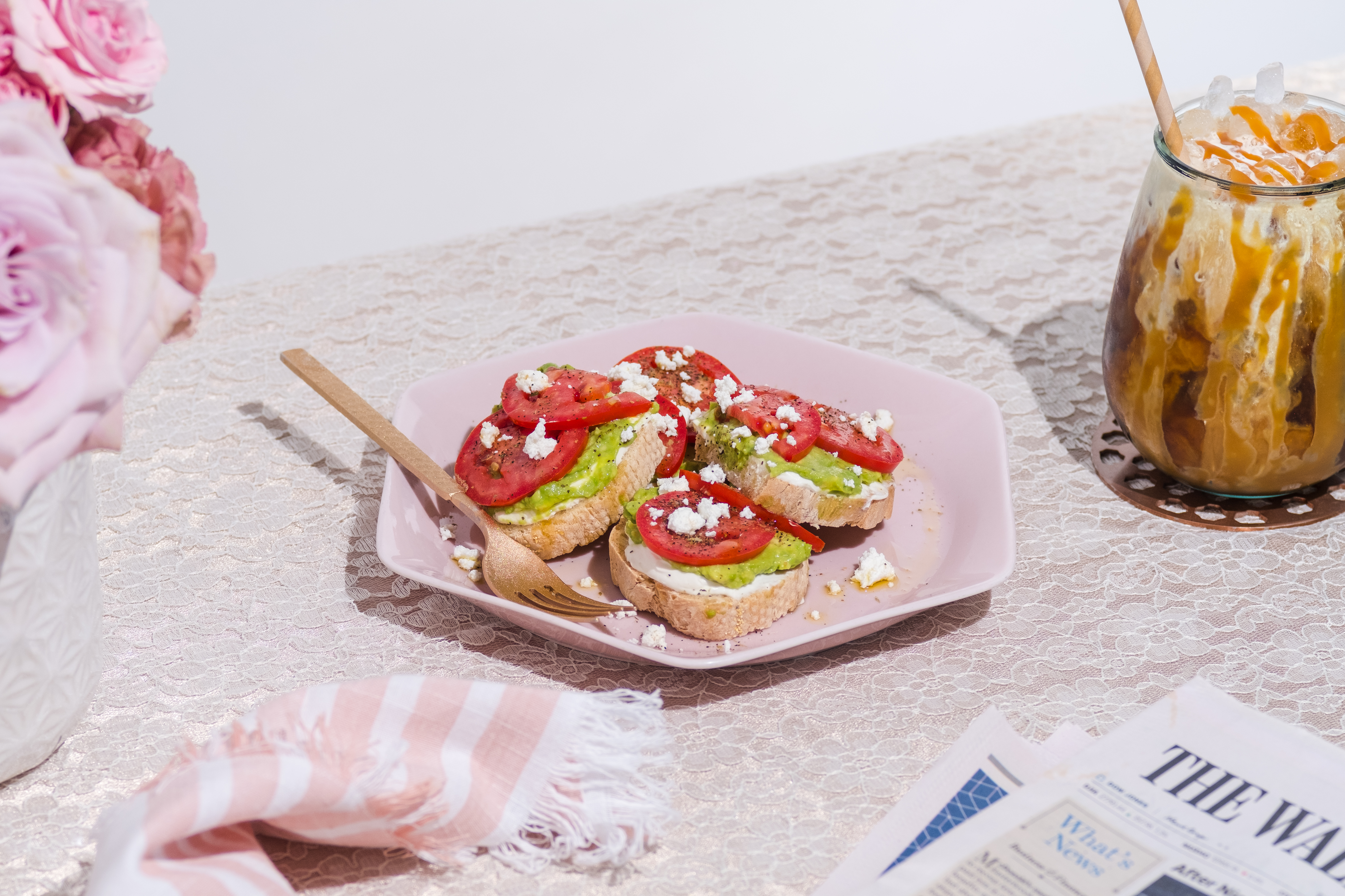 Arranged Food and Objects