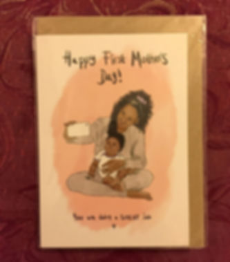 Greetings card - "Happy first mother's day!"