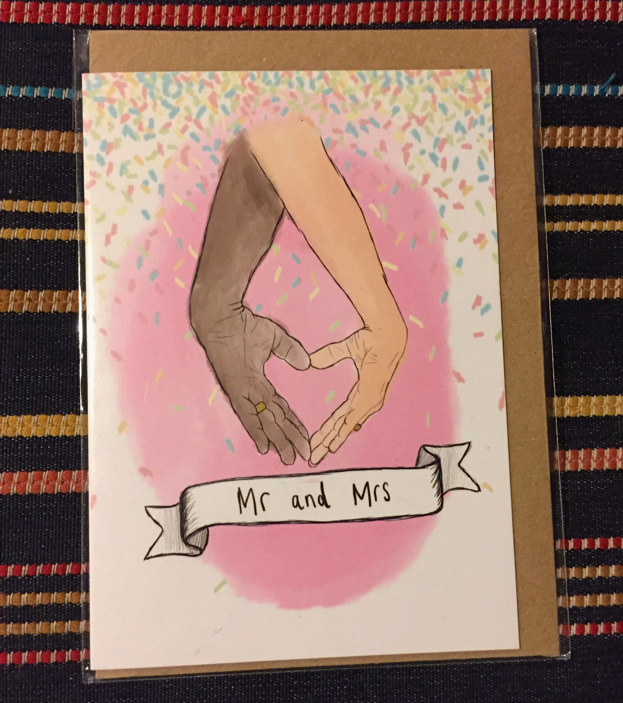 Greeting card - "Mr and Mrs"